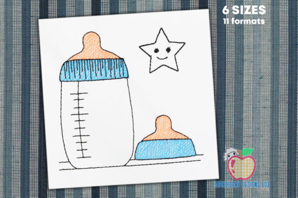 Baby Milk Bottle Sketch
