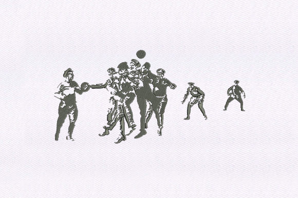 Ball Playing Soldiers