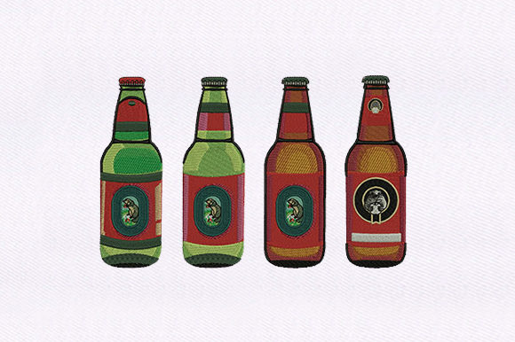 Bubbly Cider Embroidery Design