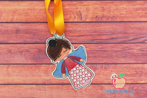 Christmas Angel Doll ITH Ornament