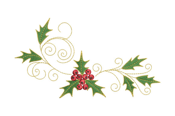 Christmas Holly Ornament