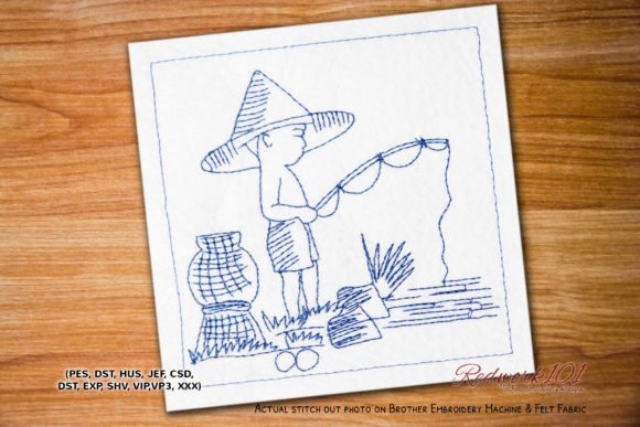 Lakeside Fishing: A Thoughtful Embroidery Review