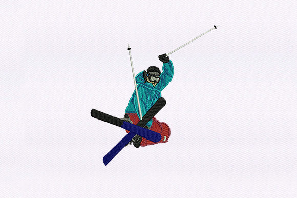 Mountain Skier: A Thoughtful Embroidery Design for Meaningful Gifts